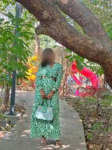 Stylish Green Floral Maxi Dress