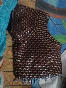 New Brown Sequin Blouse