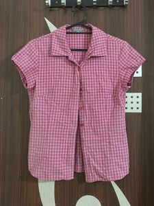Pink Y2k fitted top