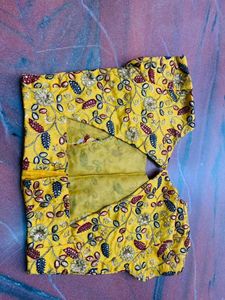 Yellow Printed Lehenga Choli Set