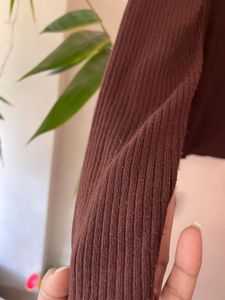H&amp;M Burgundy Long Sleeve Top