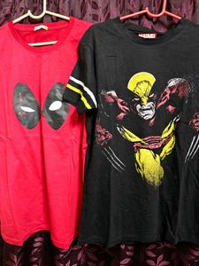 Bewakoof Deadpool Wolverine Tshirts Bundle of 3