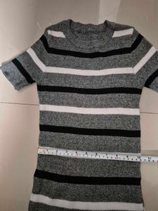 striped knit bodycon dress⋆｡𖦹°⭒˚｡⋆
