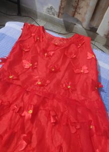 Red gown