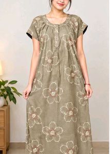 Comfortable Floral Nightgown