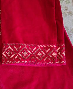 Myntra velvet short kurti for women