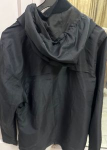 Men's Black Hooded Jacket