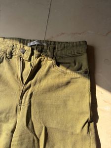 Corduroy Olive Green Cargo Pants