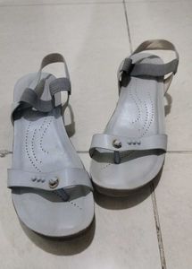 Grey Thong Strap Sandals