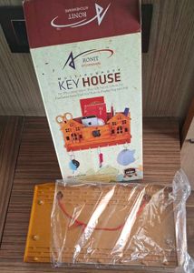 Key Holder - House Shaped Wooden style Decor