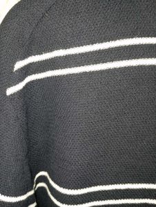LYDIAVINE Men's knitted Striped Polo Shirt