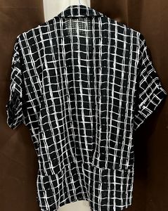 Stylish Black &amp; White Checkered Shirt