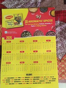Maggi Masala Magic 2026 Calendar