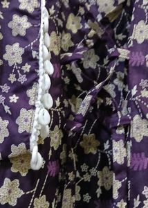 Designer Floral Print short Kurti with umbrella sl