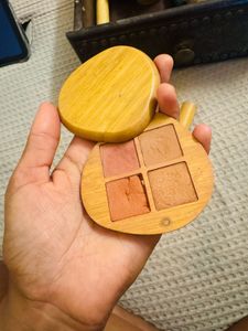 wooden makeup kit ..lip stick , mascara , foundati