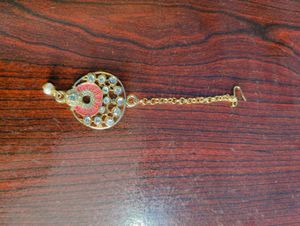 Elegant Jhumka Earring &amp; Maangtika Set