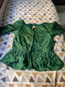 Green Tie-Dye Ethnic lehenga