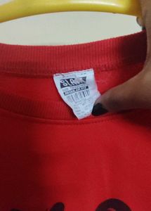 Red "No Rules" Graphic Sweatshirt