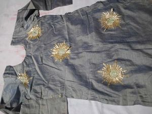 Designer Grey Kurta with Golden Embellishments