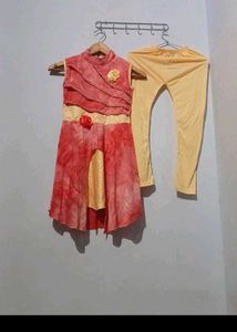 2-4 Year Girls  New Unused Ethnic Dress & Leggings