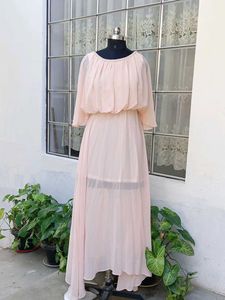 Peach Flow Dress