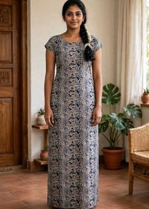 Elegant Printed Maxi Dress