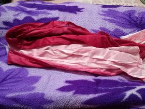 Pink Striped Dupatta