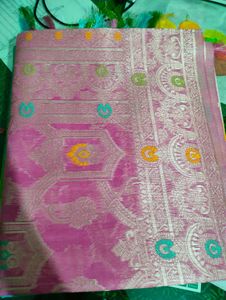 New Banarasi Soft Cotton Linen Saree