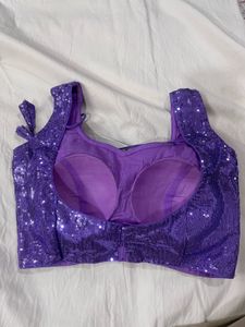 Sparkling Purple Sequin Blouse