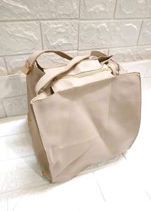 Stylish Beige Hobo Bag
