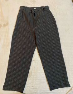Pinstripe Wide Leg Trousers