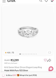 Elegant GIVA Ring