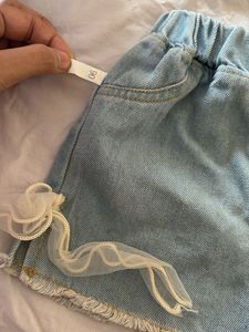 kids Cute Denim Shorts with Bows