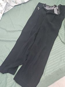 Classic Black Wide-Leg Trousers