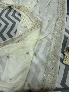 beautiful white 🤍 sitara suit