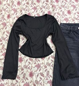 Black Long Sleeve Top - Versatile Style