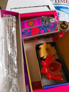 Diwali Pop-Up Card with fragrance items
