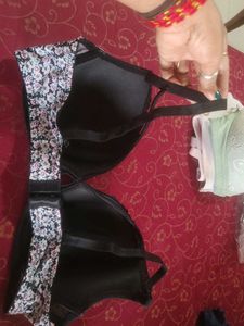 Floral Print Bra