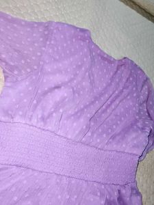 Lavender Swiss Dot Dress