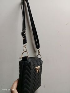 Black Colour Sling bag, Small In Size