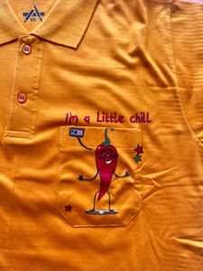 Funky Graphic Polo Collar T-Shirt