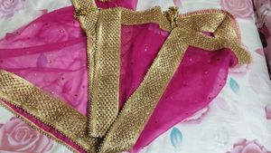 Pink Embellished Dupatta