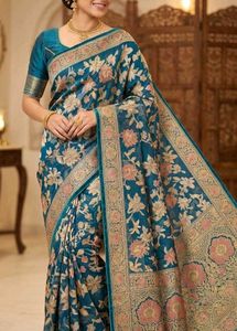Teal Green Saree price drop...Diwali offer