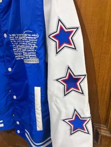 ZARA BLUE VARSITY JACKET 100% ORIGINAL M(40)