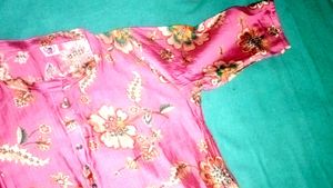 Beautiful Pink Floral Saree