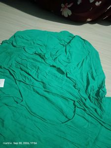 Emerald Green Flowy Midi Dress