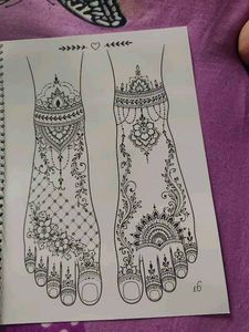 Reusable Mehendi Practice Book 30 sheets
