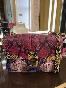 snake print bag