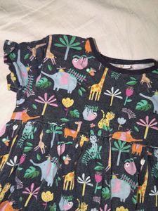 Cute Jungle Print Girls Dress