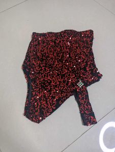 Red Sequin Party Top